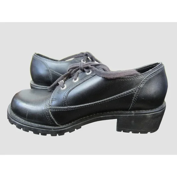 Harley Davidson Chunky Sole Lace Shoes Women's Size 6.5 - Picture 5 of 11